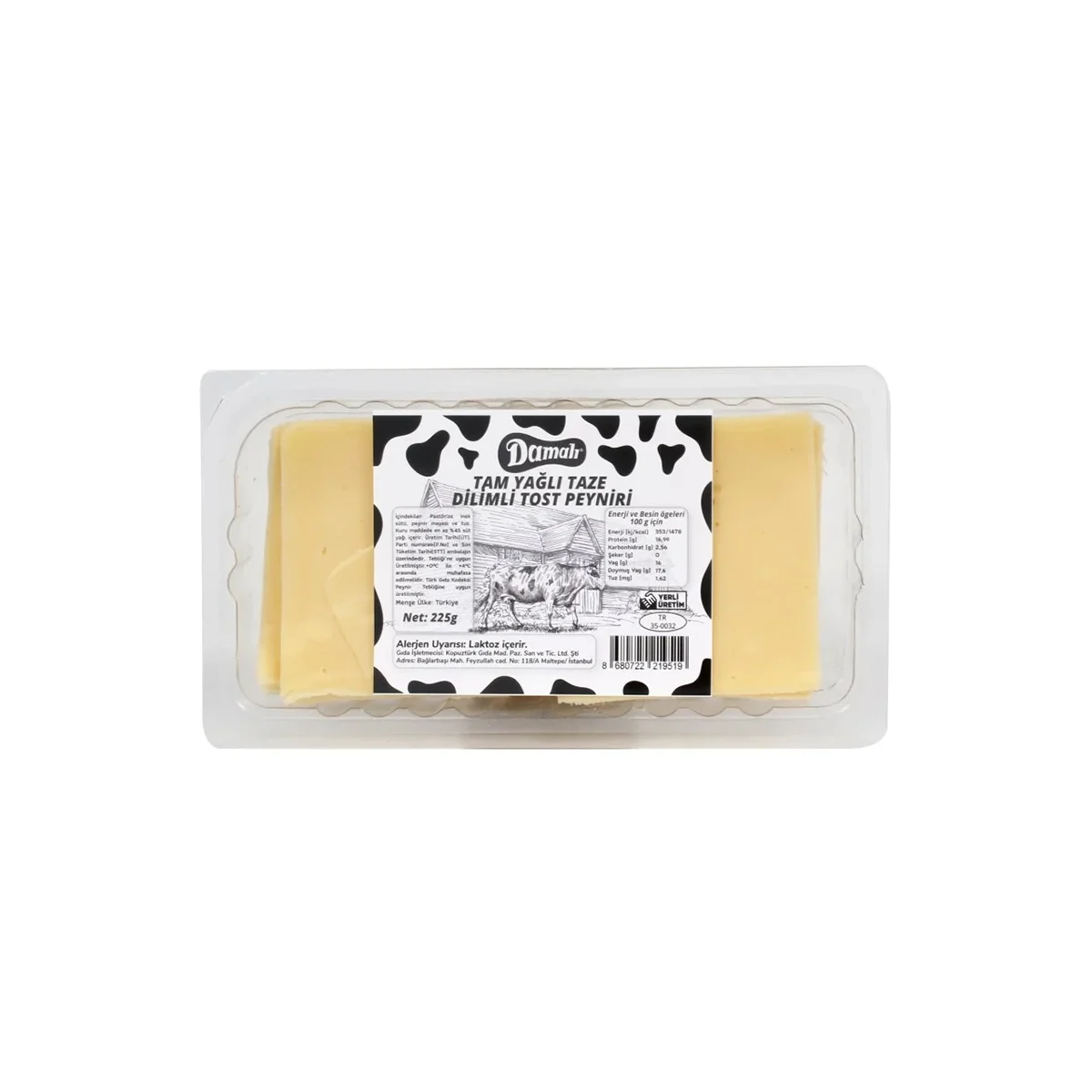 Dilimli Tost Peyniri (225 g)