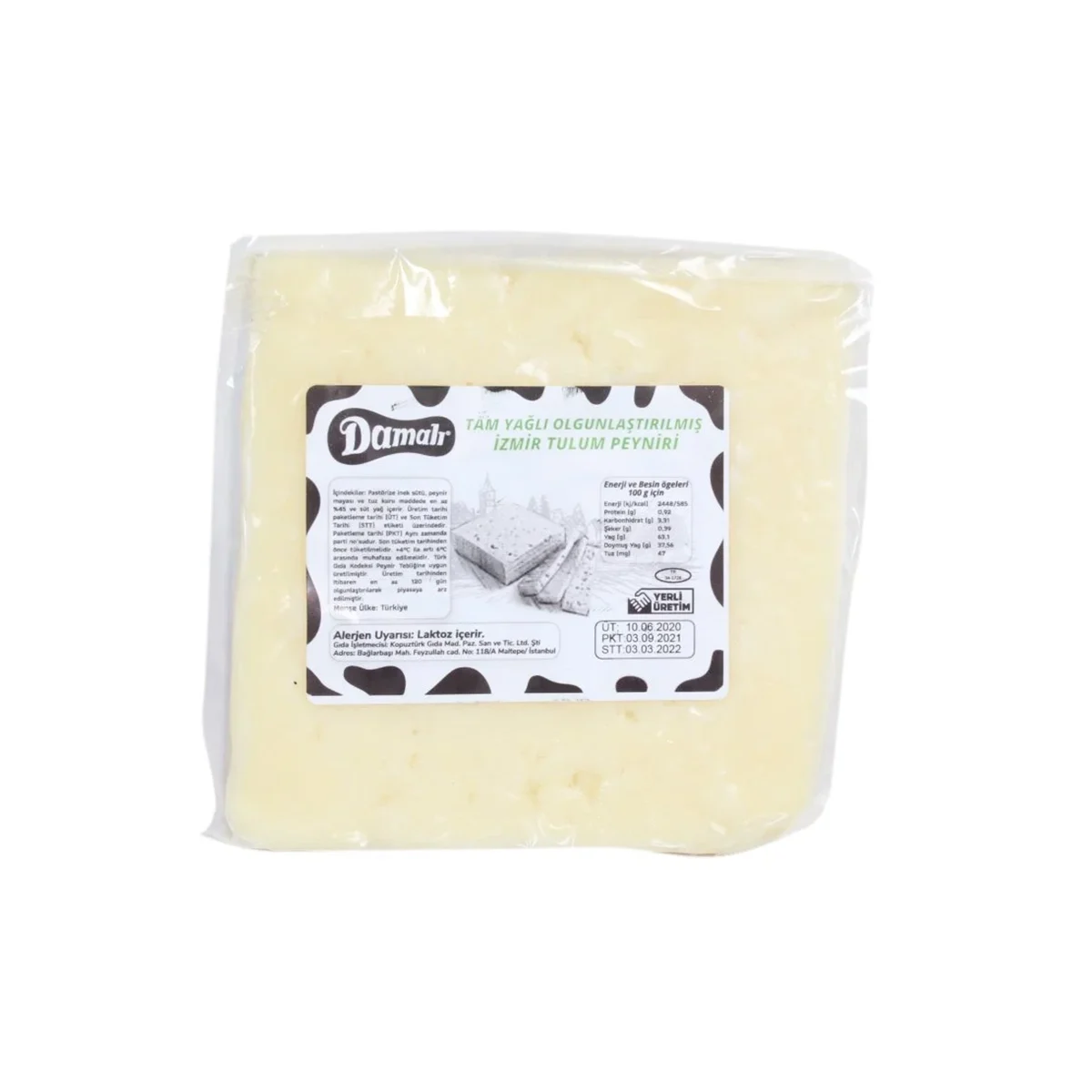 İzmir Tulum Peyniri (300 Gr – 400 Gr Arası)