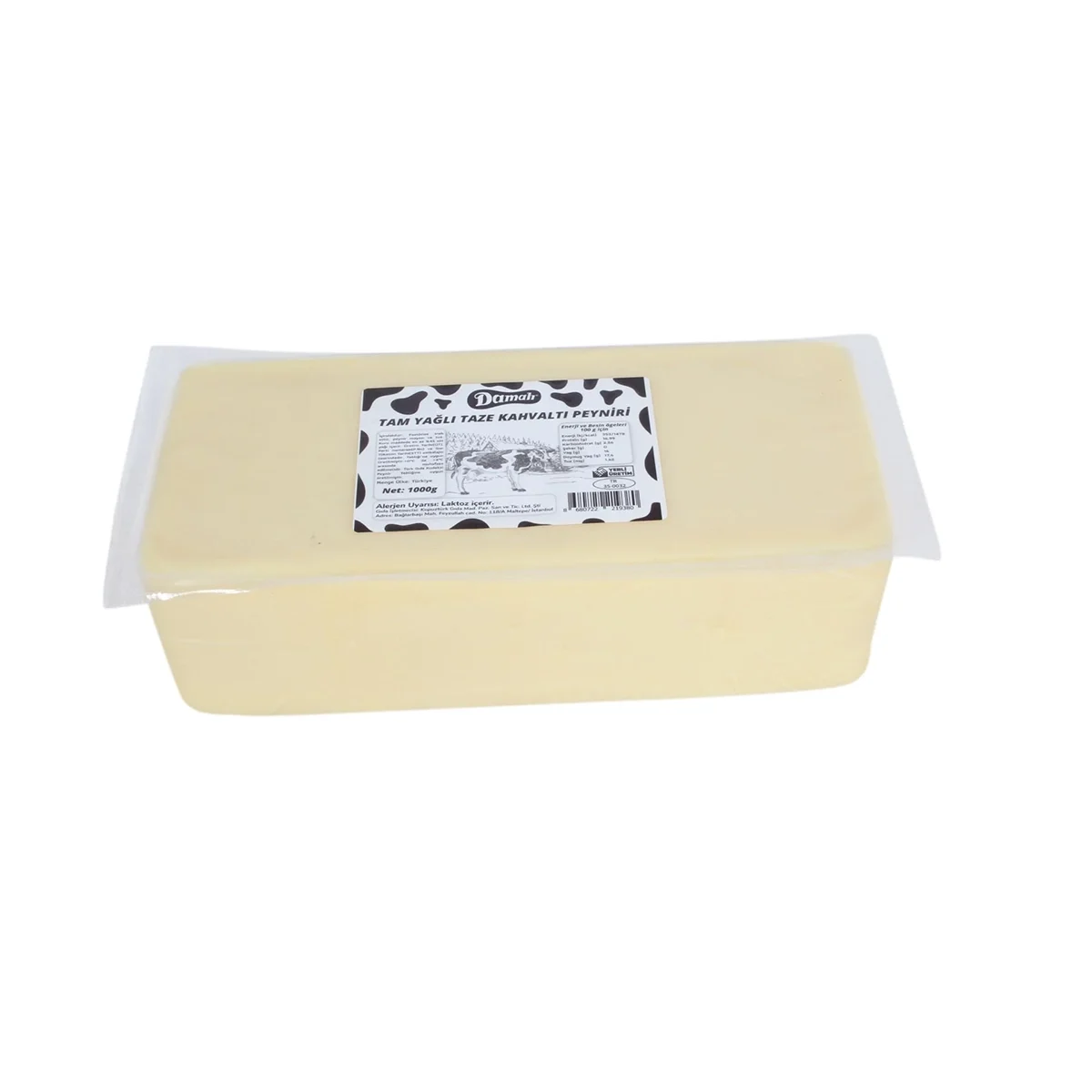 %100 Taze Süt Kaşar Peyniri (1000 g)