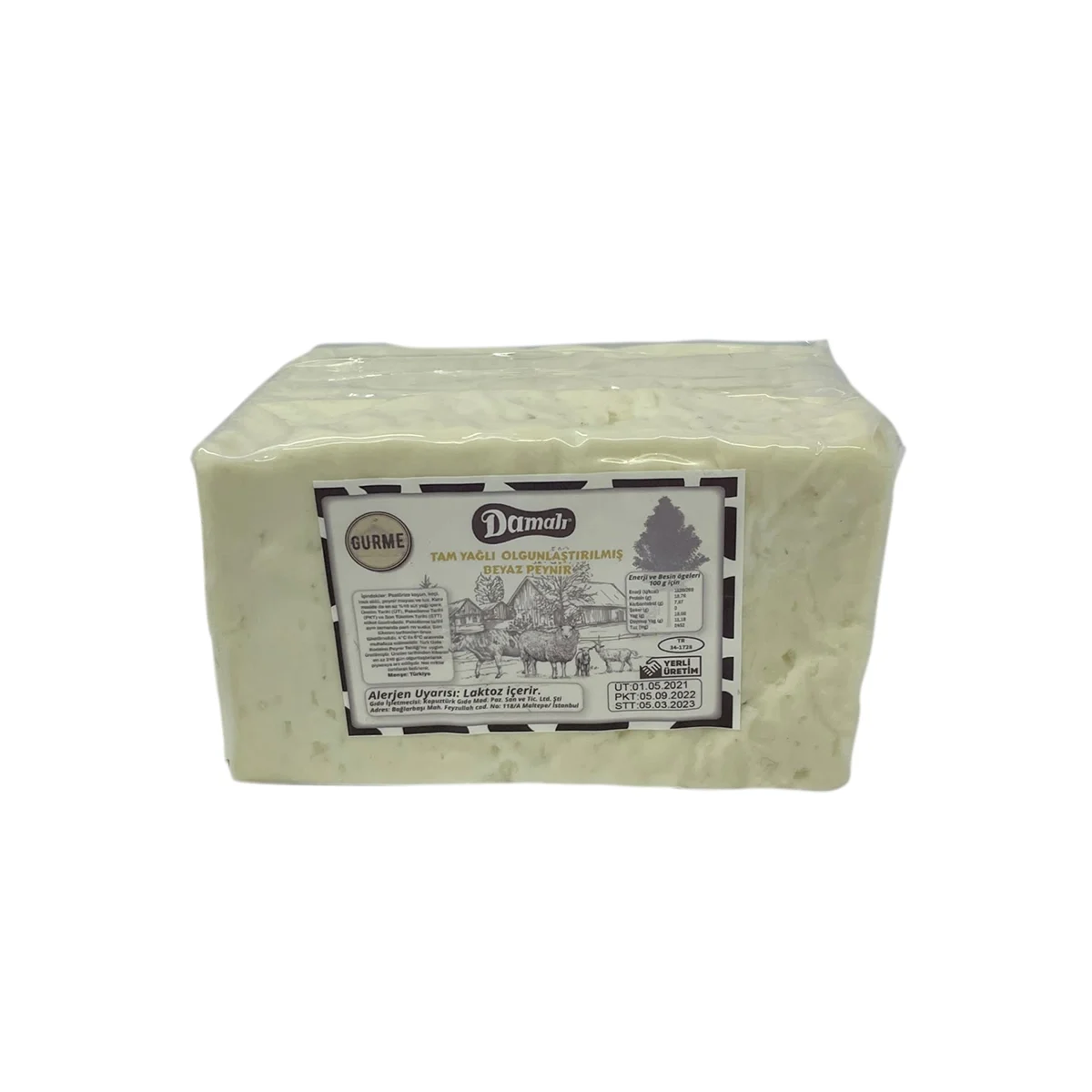 Olgunlaştırılmış Ezine Keçi-Koyun Gurme Beyaz Peynir (600-700 g)