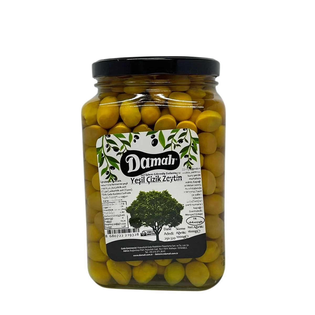Yeşil Çizik Zeytin (1000 g)
